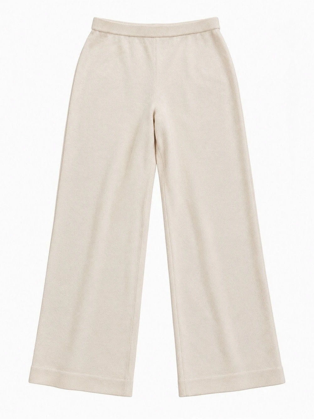 St. John Collection Wide Leg Pants in Cream Size 6 Hemmed to Petite